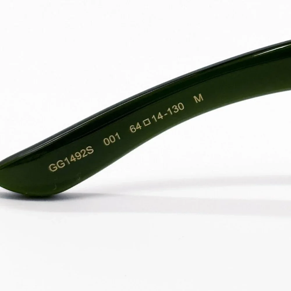 NEW GG1492S 001 UNISEX GUCCI DARK GREEN SUNGLASSES GUCCI